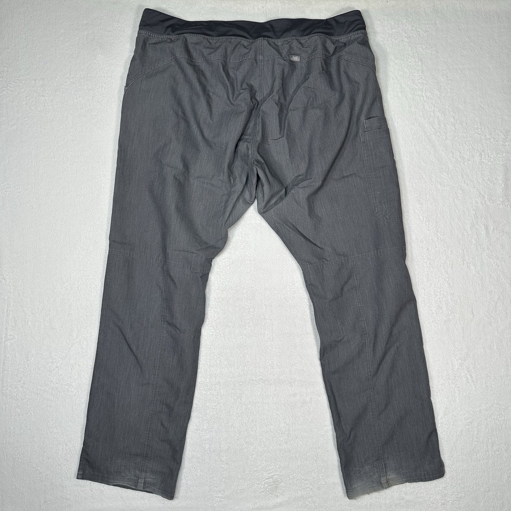 FIGS Kade Cargo Scrub Pants Heather Graphite Gray Teal Drawstring XXL/T - Picture 5 of 13